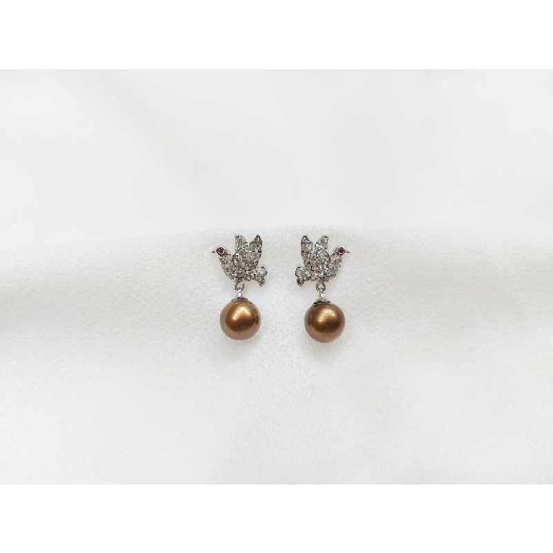 Anting Mutiara Air Laut Asli