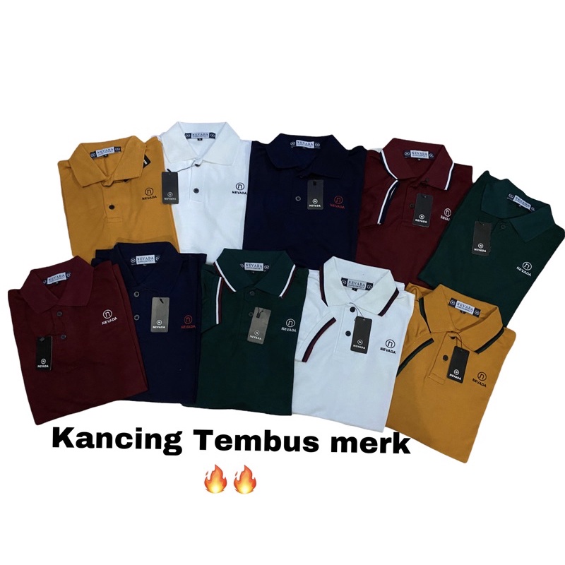KAOS  KERAH POLO SHIRT KAOS POLOSHIRT NEVADA PRIA ATASAN POLO NEVADA PRIA KAOS POLO COWOK ORIGINAL K