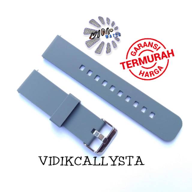 TALI STRAP JAM TANGAN SAMSUNG GEAR S3 22 MM CLASSIC FRONTIER SILICON ABU GREY