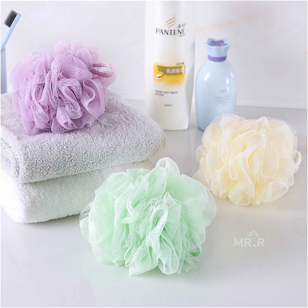Spons Mandi Bola Jaring Busa Shower Puff Premium Bath Sponge Ball Foaming