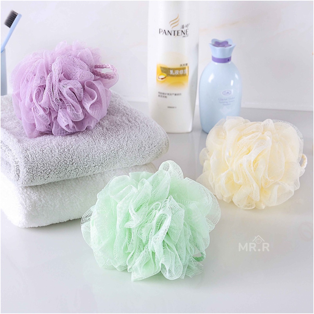 Spons Mandi Bola Jaring Busa Shower Puff Premium Bath Sponge Ball Foaming