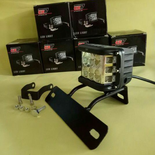 Lampu Led Strobo Rx King CR7 Besar Owl 3 mata Plus Breket