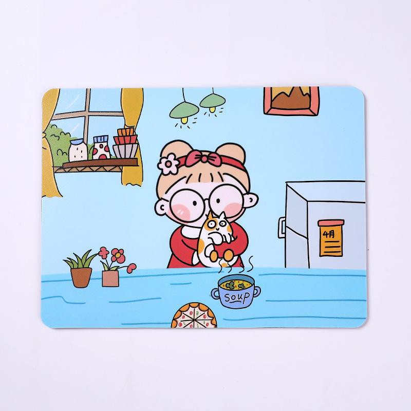 TS01-Mouse pad gambar lucu cartoon girl cute murah import