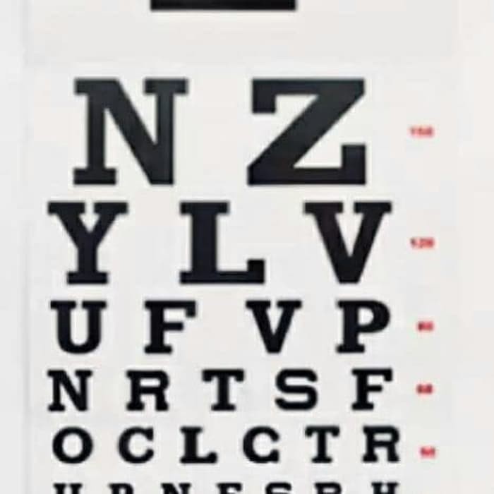 Snellen Chart Tes Mata Pemeriksaan Visus