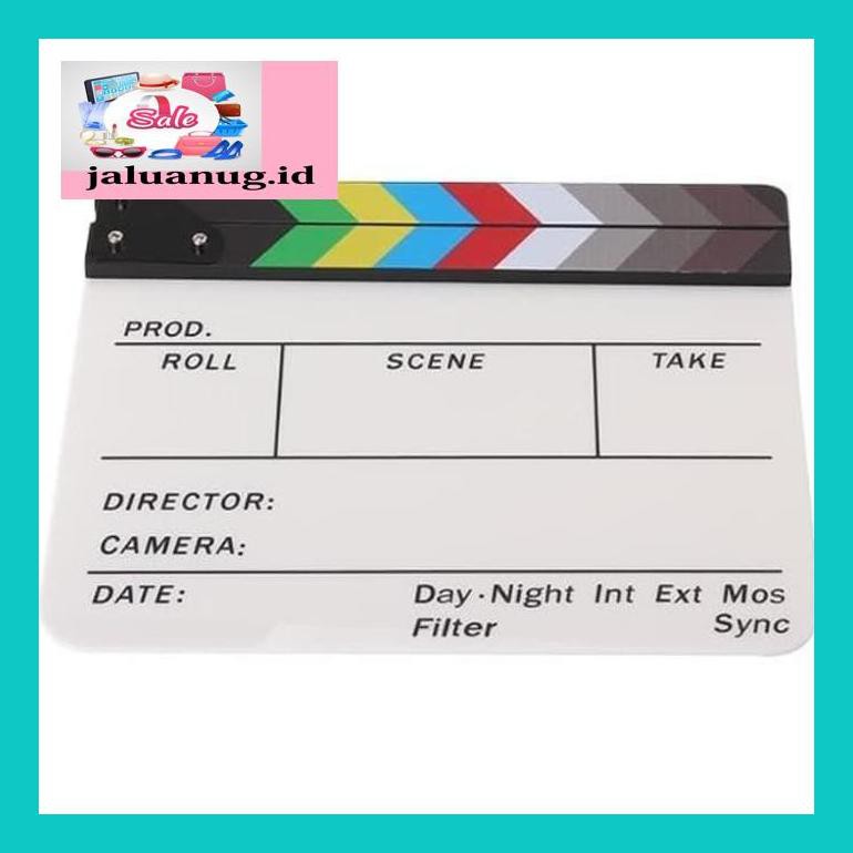 

540Fty Profesional Clapper Board Colorfull Acrylic White Cutting Film Cut 5S20Jtyy
