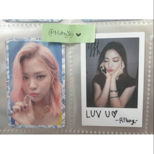 Ryujin Photocard & Polaroid from ITZY ITZ ICY