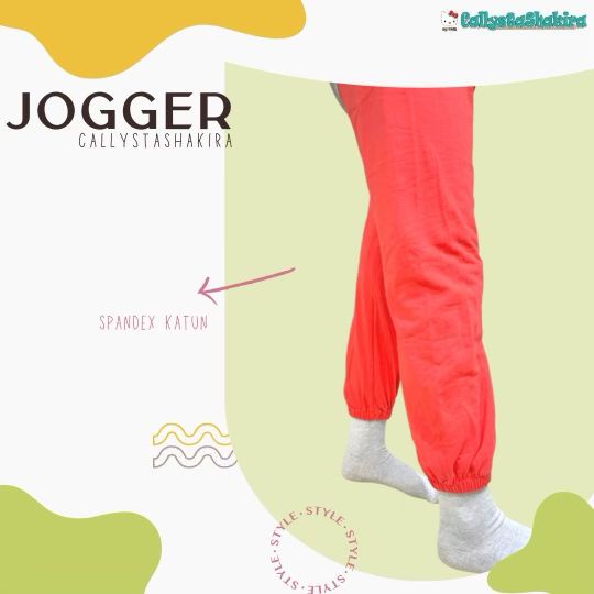 CALLYSTA JOGGER CELANA PANJANG ANAK JOGGER POLOS BAHAN KATUN ADEM 1-12 TAHUN