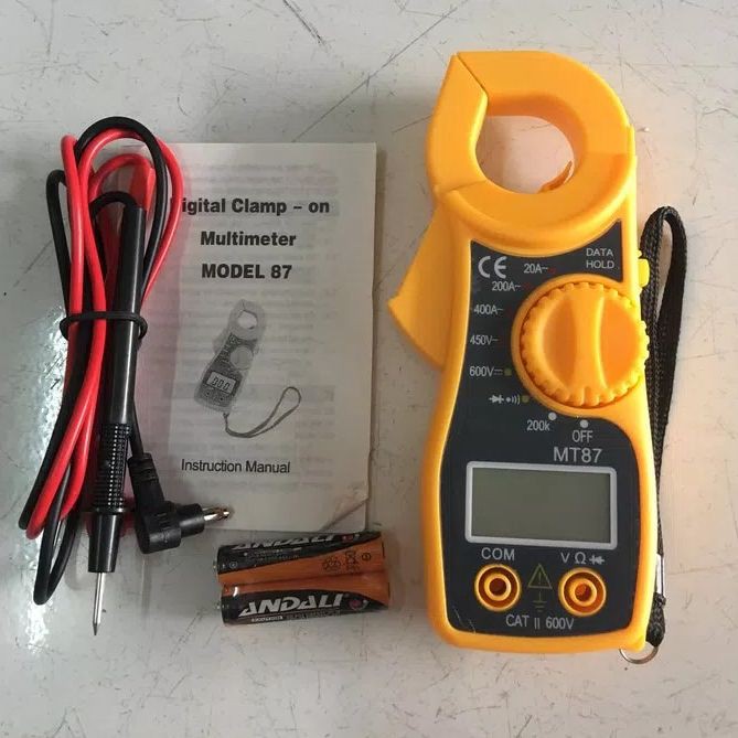 mini Digital Clamp multiMeter  Tang Ampere tang amper avometer sudah termasuk batrai