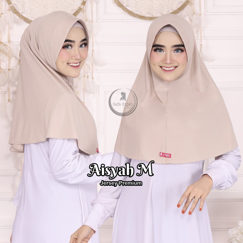 HIJAB BERGO JERSEY PREMIUM JILBAB INSTAN BERGO AISYAH M KERUDUNG BERGO POLOS TERBARU SAFA HIJAB