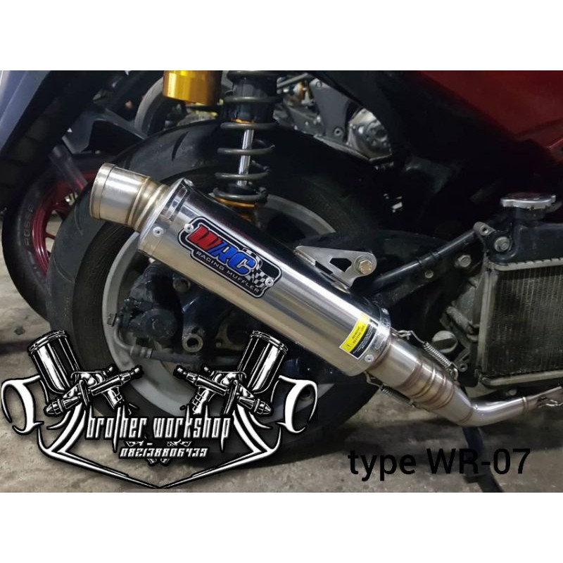 Knalpot WRC bebasan racing nmax type Wr-07
