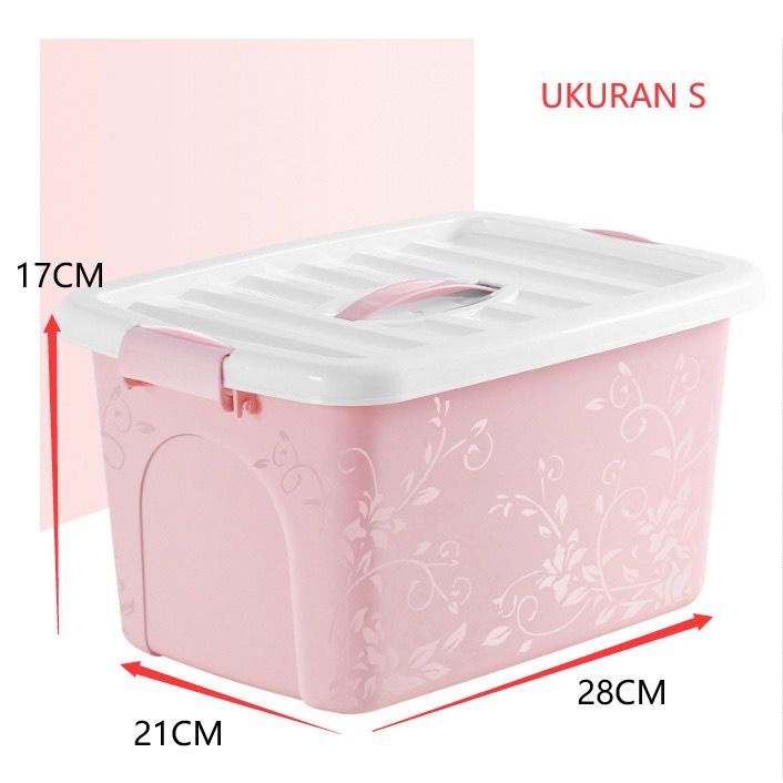 Container Box Penyimpanan Serbaguna / Box Ukuran Kecil (Small) uk. 21x27x17 - Kode 901