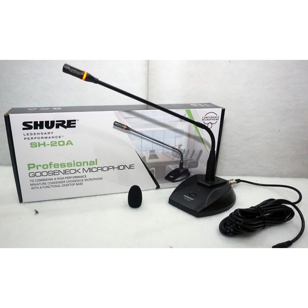 GROSIR MIC MEJA PODIUM SHURE SH 20A CONFERENCE