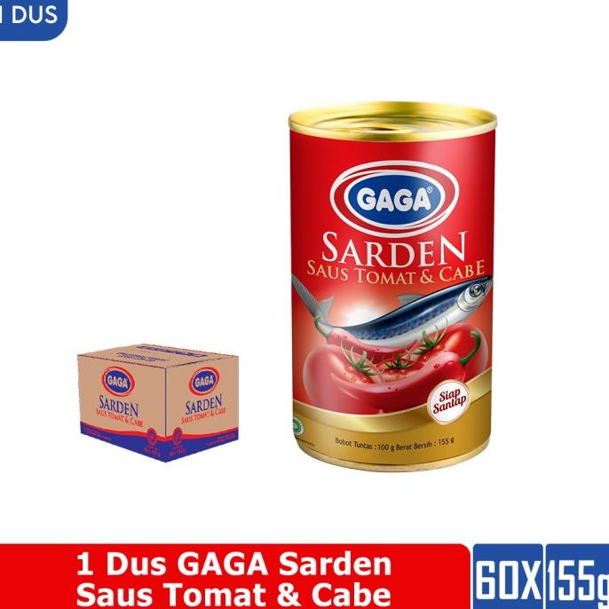 

Gaga Sarden Tomato Chili 155 (1 dus = 60 pcs) ---Termurah---