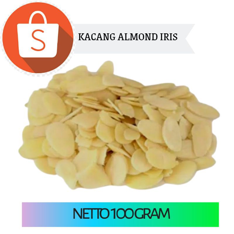 

kacang almond mentah iris 100 gram