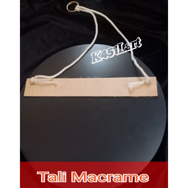 Cermin Gantung Tali Rami D30cm/Cermin dinding gantung/Cermin Wastafel-Tali Macrame
