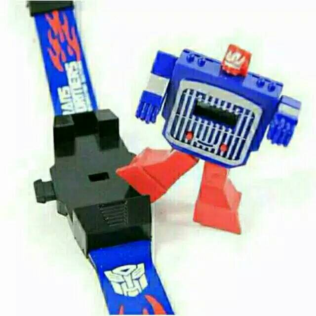 Ready 3 Warna Jam Tangan Anak Robot Transformers Rubber Digital