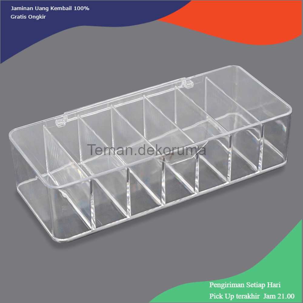 TD-REN BNBS Kotak Kabel Organizer Cable Storage Box 7 Slot with Cover BN-2046