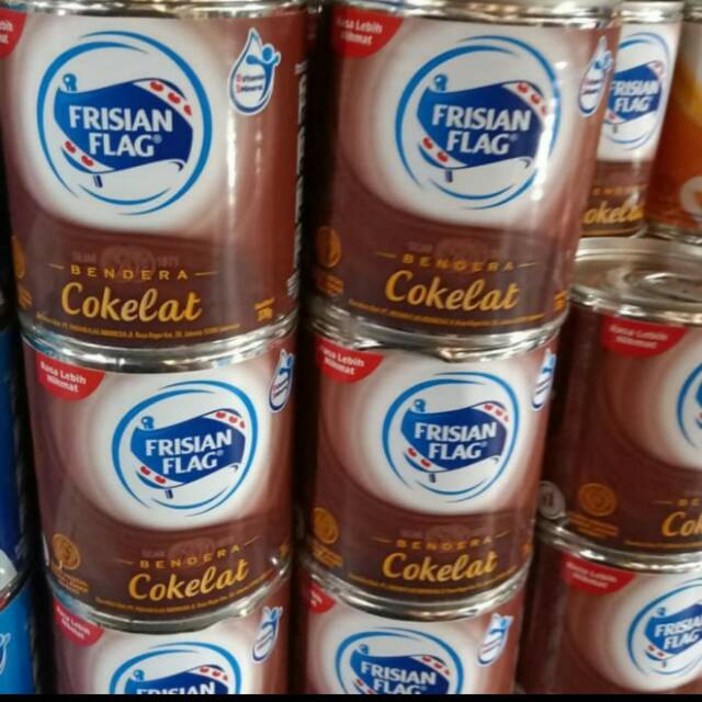 

Susu kaleng coklat / frisian flag