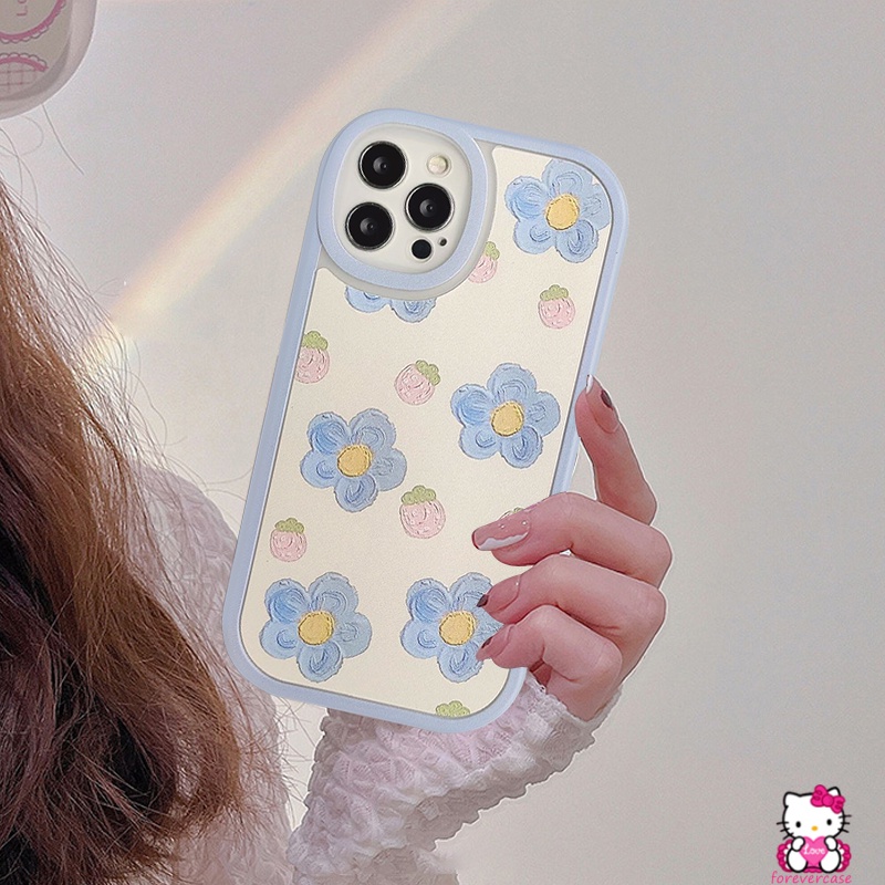 Soft Case Motif Lukisan Cat Minyak Bunga Strawberry Untuk OPPO A96 A95 A15 A94 A5S A16K A16 A15s A12 A7 A31 A3S A76 A16E A16E A15s A15s A12 A76 A3 A52 A9 A52 7Z 533