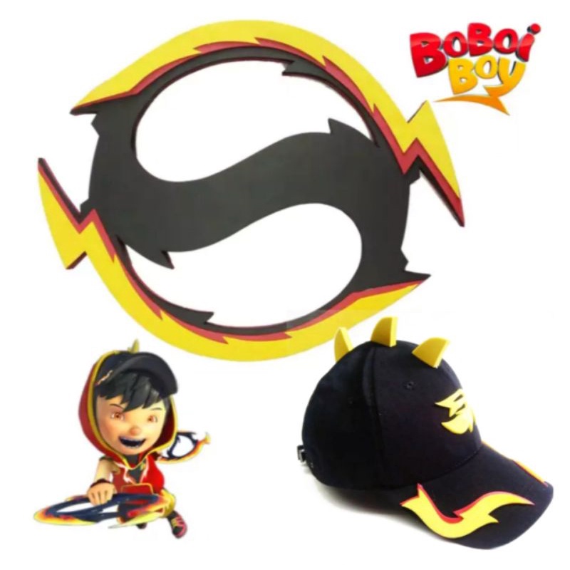 Paket Hemat Topi Anak Boboiboy Api Blaze + Senjata nya