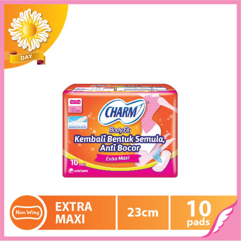 Charm Body Fit Extra Maxi Non Wing 23cm isi 10 pad