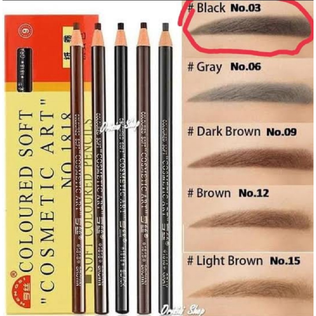 Pensil Alis Benang Hengsi Eyebrow Pensil Make Up Kosmetik Mata