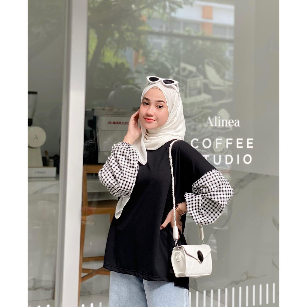 Anggi Blouse Atasan Top Remaja Muslim Wanita l Korean Style