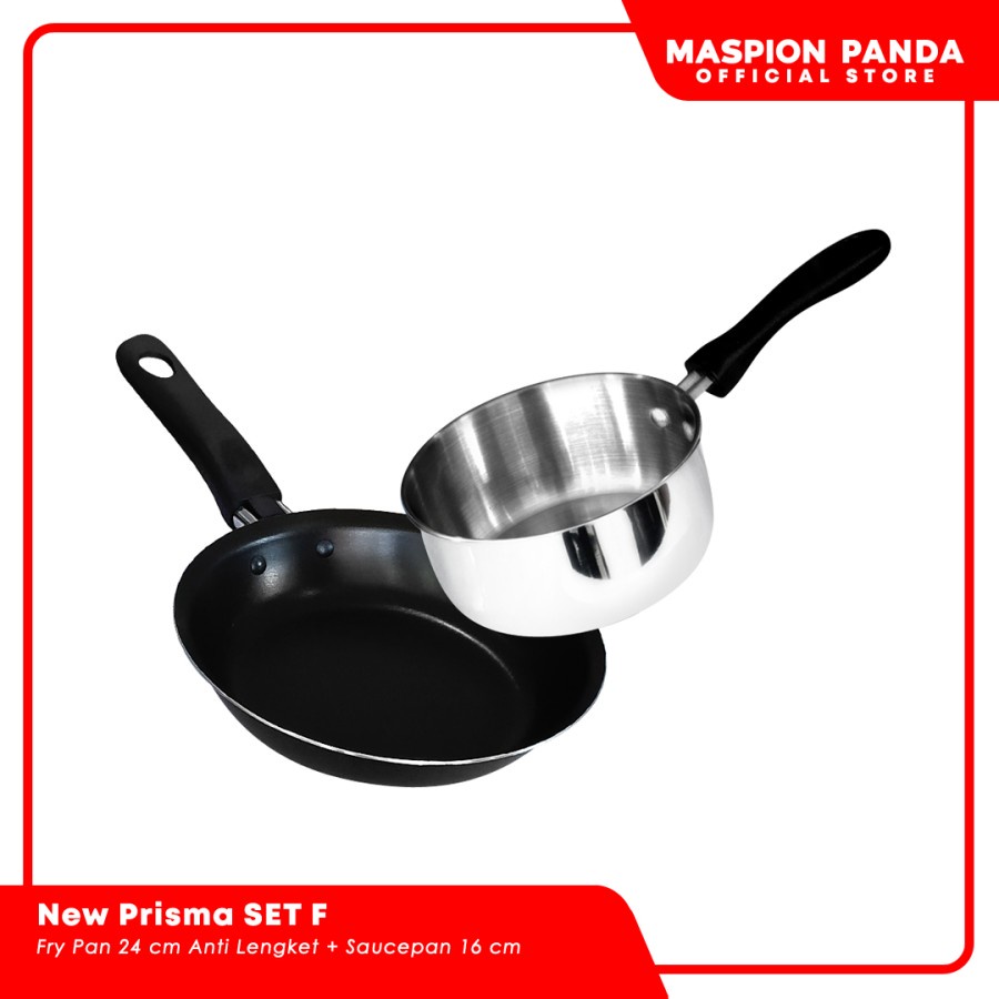 MASPION PRISMA SET F FRYPAN 24 CM PANCI SAUCEPAN 16 CM