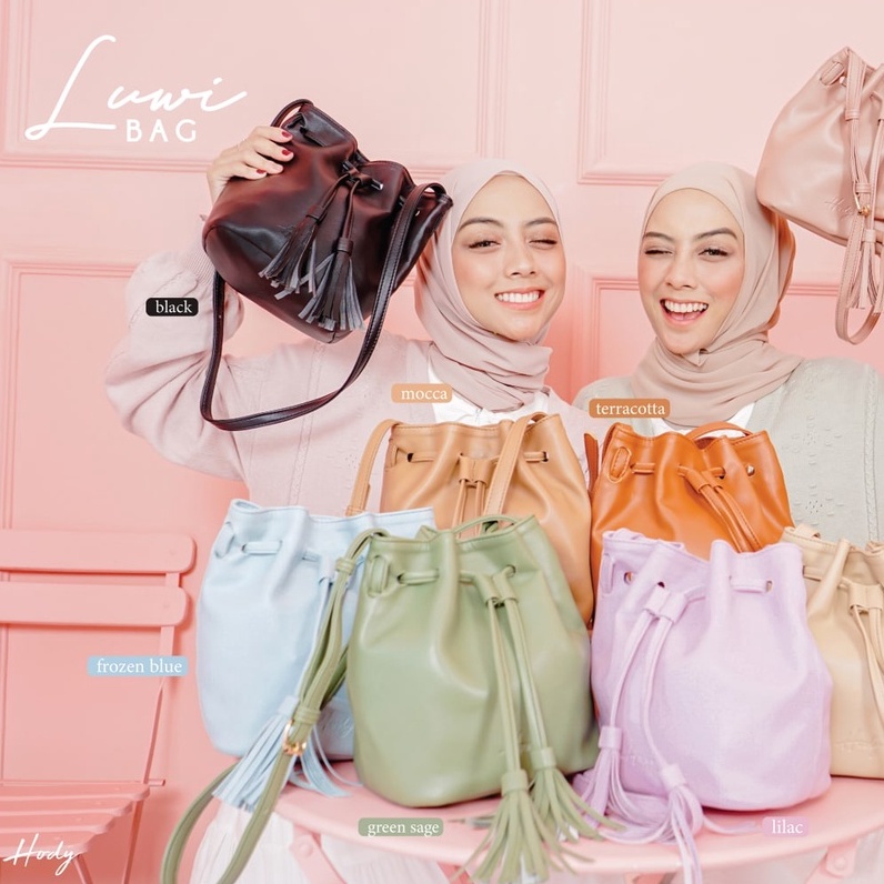 HODY// Luwi Tas Serut Selempang by Hody, Bahan syntetic leather +  lining drill | Tas Selempang Hody