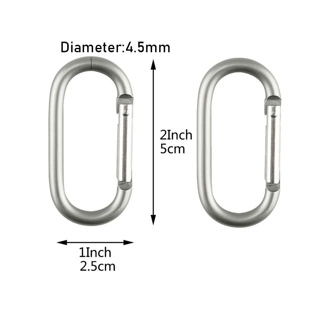 Suyo 2per5 /10pcs Pendaki Carabiner Safety Camping Hiking Outdoor Alat Gesper Gantungan Kunci