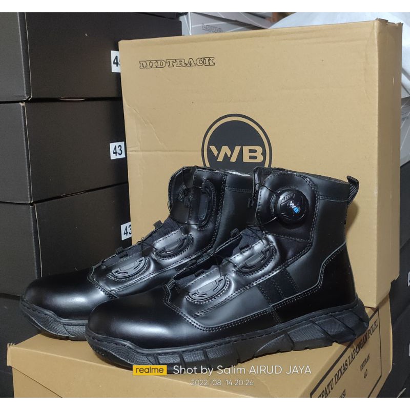 Sepatu pdh midtrack webest WB tali putar