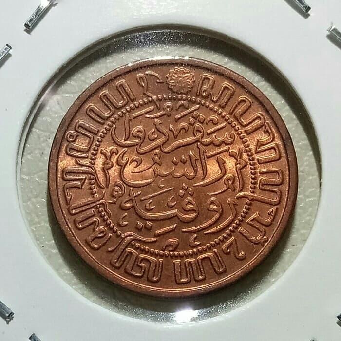 Kuno / Keydate,Uang Koin Mini Benggol 1/2 Cent Nederl Indie Th 1938 Unc Gress