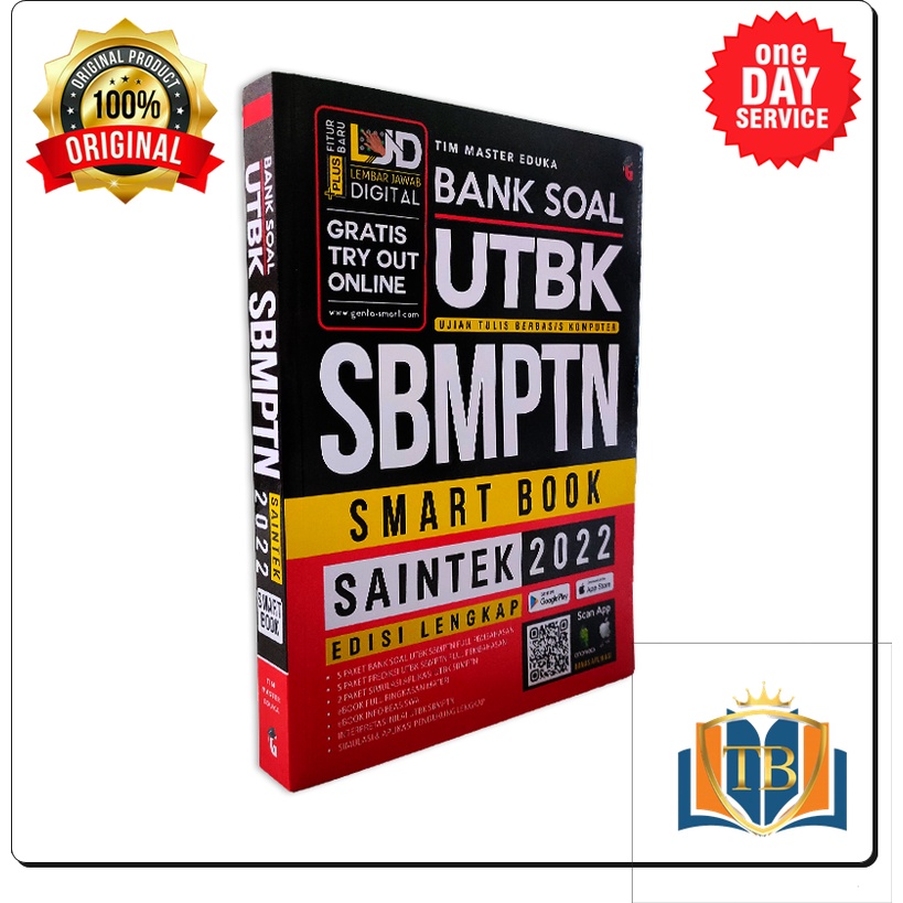 BUKU SBMPTN SAINTEK - BUKU UTBK SAINTEK - BANK SOAL UTBK SBMPTN SMART BOOK SAINTEK 2022