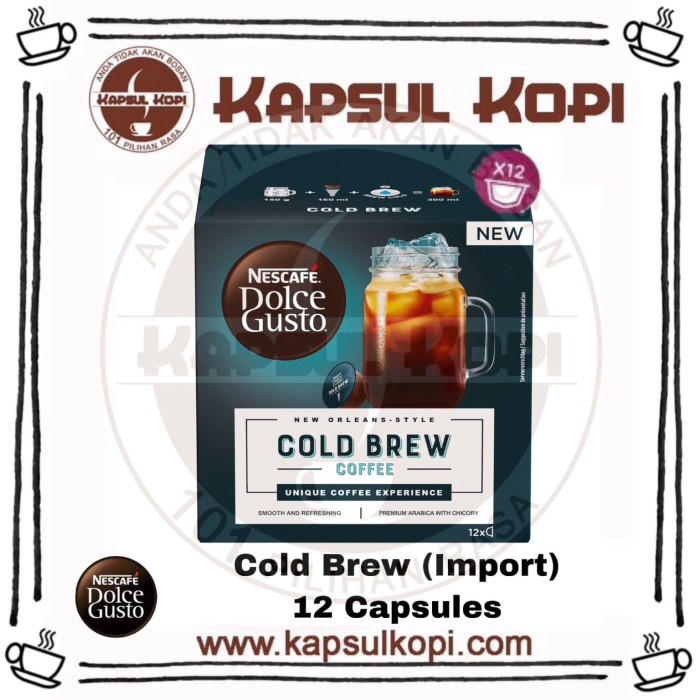 Kopi - Cold Brew Kapsul Kopi Nescafe Dolce Gusto Import