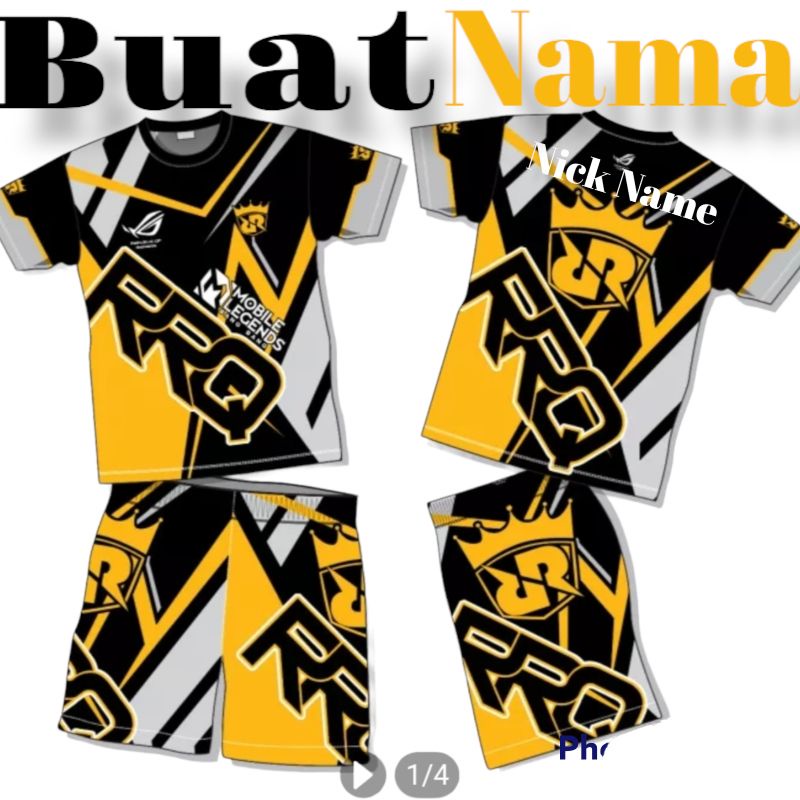 SETELAN BAJU JERSEY GAMING ANAK