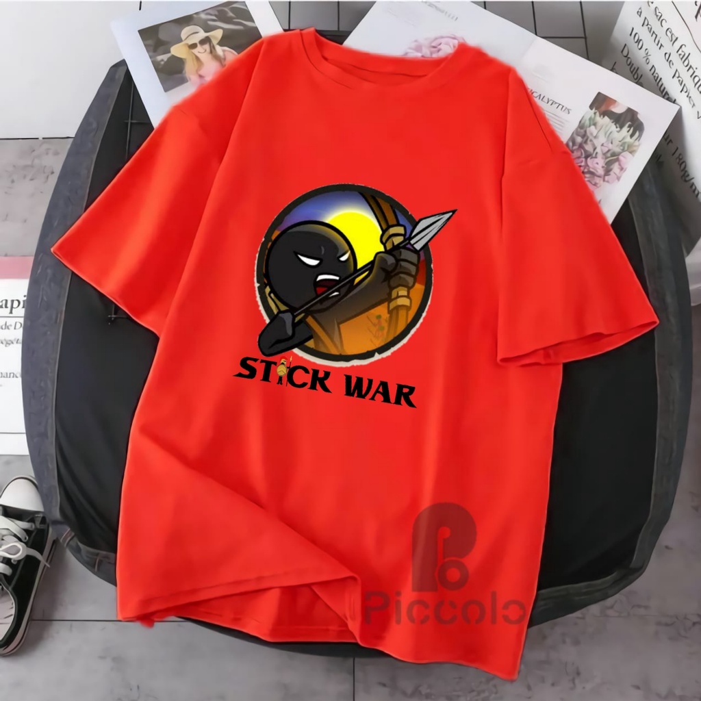 BAJU ANAK KAOS ANAK STICK WAR BAHAN PREMIUM