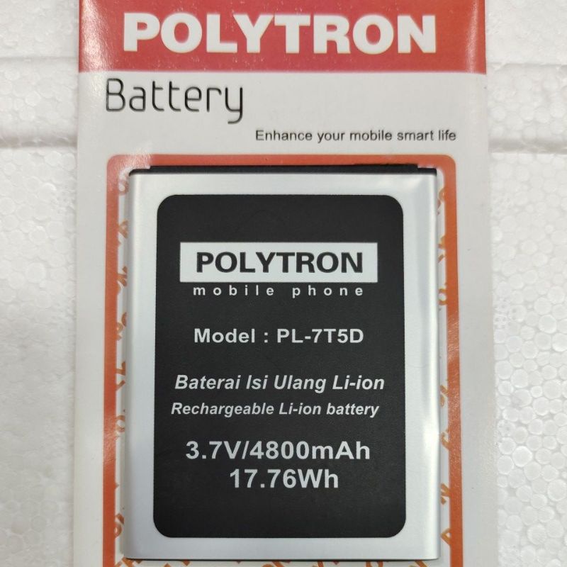 Baterai battery batrai batre Polytron 7T5D original