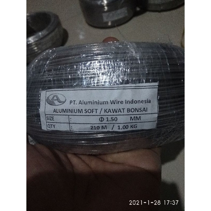 Kawat bonsai eceran ukuran 1,5 mm