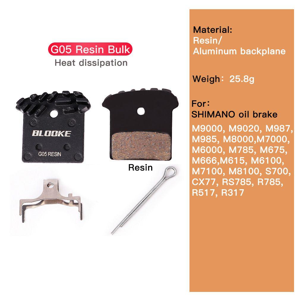 AUGUSTINA Pad Rem Penghilang Panas Resin Keramik Disc Heat Dissipation Brake Pads Sepeda Kaliper Hidrolik Bersepeda Aksesoris Disc Brake Pad