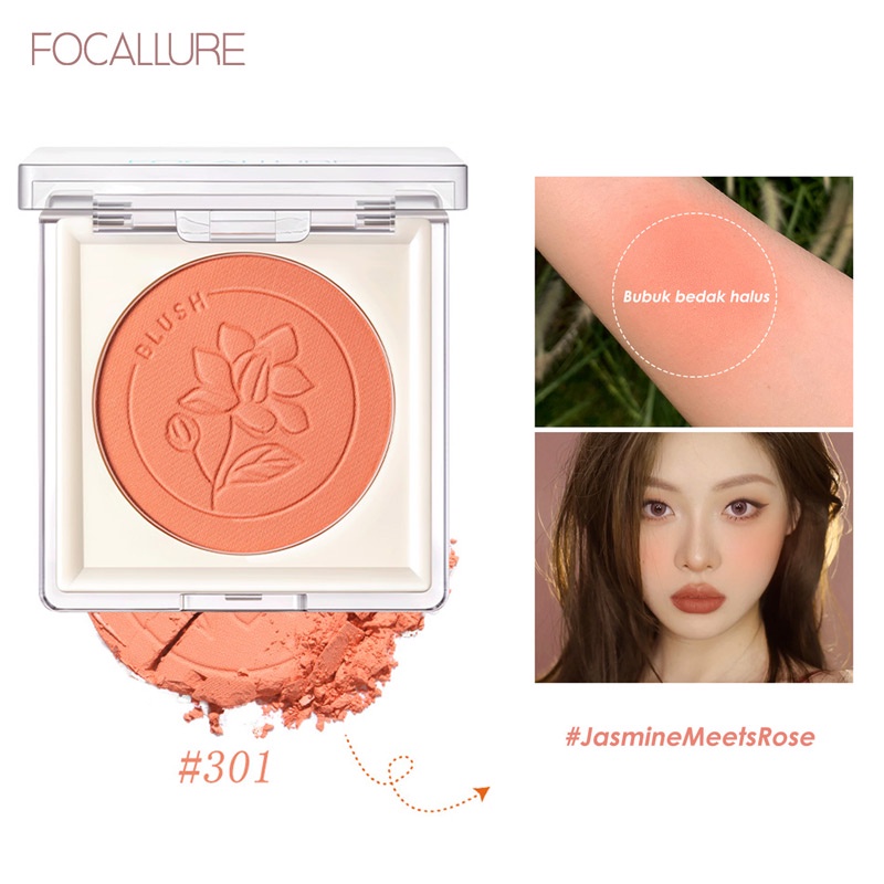 FOCALLURE Natural Blush on Sweet Face Cheek Make Up Powder-Blushed Untuk Wajah FA25B