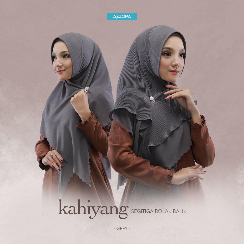 Hijab - Kahiyang Segitiga Instan Bolak Balik By Azzora