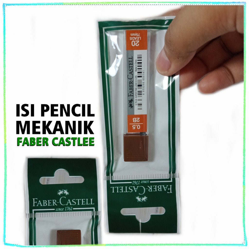 

Isi pensil mekanik 2B faber-castell 0.5