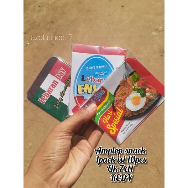 

Amplop lebaran snack viral uk 7x11 BISA PILIH MOTIF (siap pakai) 2024