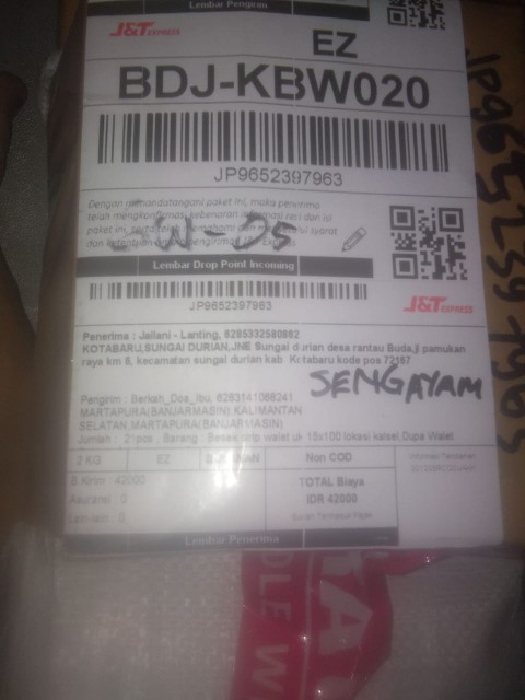 Besek Sirip Walet Uk 15x100 Lokasi Kalsel