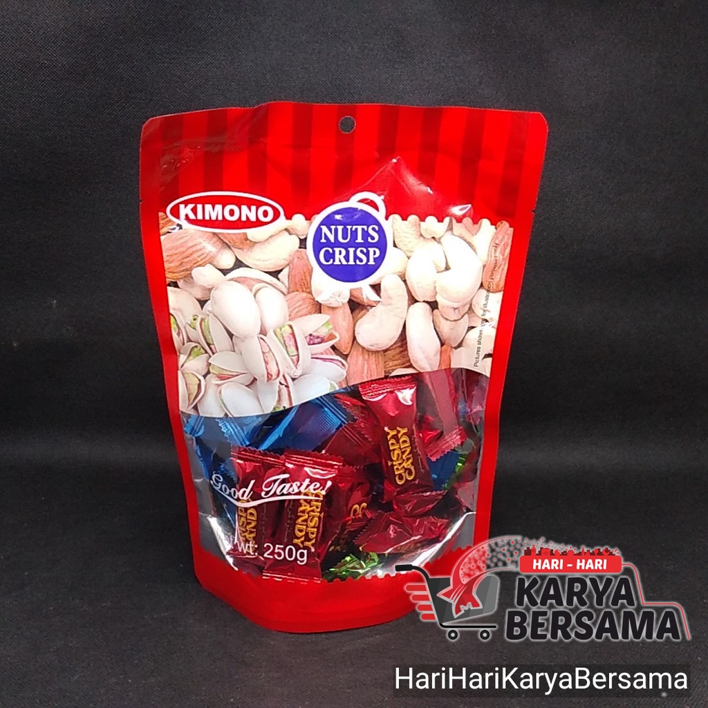 

KIMONO PERMEN NUTS & CRISP POUCH 250GR