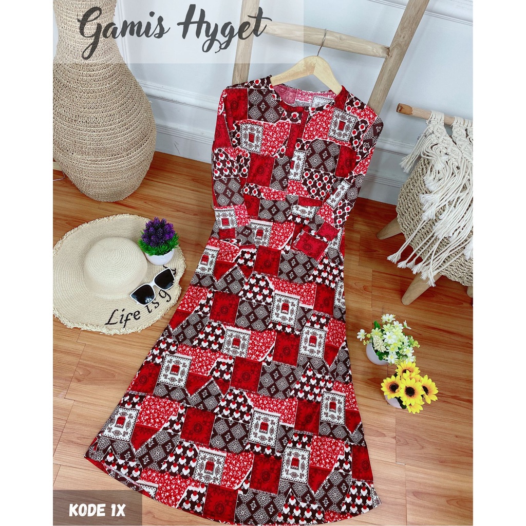 Gamis Hyget Busui Lanjutan Katalog Gamis Murah Gamis Hyget Gamis 30ribuan AH-GAMIS HYGET kode 1X