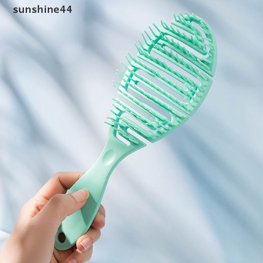 Sunshine Sisir Pijat Kepala Basah / Kering Bentuk Tulang Rusuk