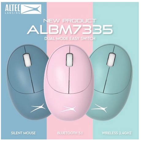 ITSTORE Altec Lansing Mouse Wireless Dual Mode ALBM7335 Bluetooth ALBM 7335 ALBM-7335 Free Include Baterai