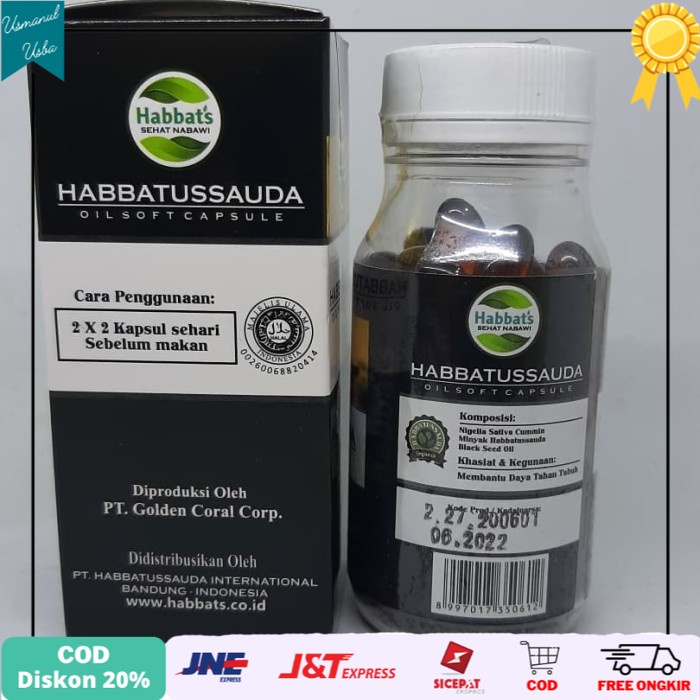 

❤COD❤ Habbatusauda Oil Soft Capsule 100 kapsul