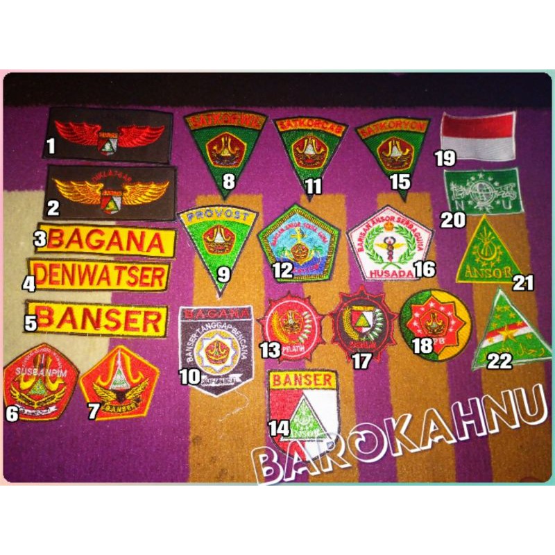 Bordir logo NU BANSER ANSOR| LOGO BANSER |BORDIR BANSER|ASESORIS BANSER ANSOR NU